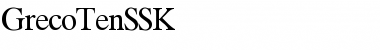 Download GrecoTenSSK Font