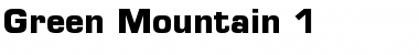 Download Green Mountain 1 Font