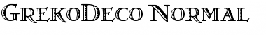 Download GrekoDeco Font