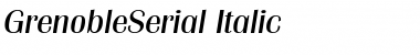 Download GrenobleSerial Font