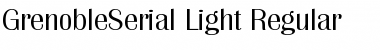 Download GrenobleSerial-Light Font