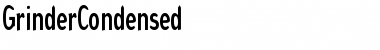 Download GrinderCondensed Font