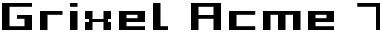 Download Grixel Acme 7 Wide Bold Xtnd Font