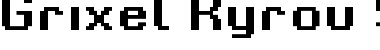 Download Grixel Kyrou 9 Regular Bold Xtnd Font