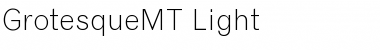Download GrotesqueMT-Light Font