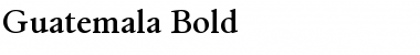 Download Guatemala Bold Font