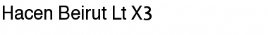 Download Hacen Beirut Lt X3 Regular Font