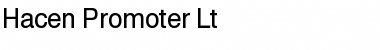 Download Hacen Promoter Lt Regular Font