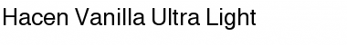 Download Hacen Vanilla Ultra Light Font