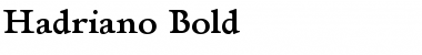 Download Hadriano Bold Font