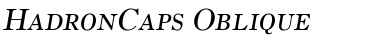 Download HadronCaps Oblique Font