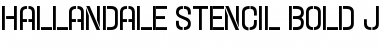 Download Hallandale Stencil Bold JL Regular Font