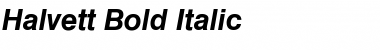 Download Halvett Bold Italic Font