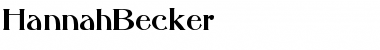 Download HannahBecker Regular Font
