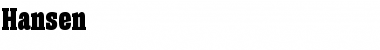 Download Hansen Font
