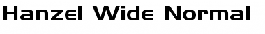 Download Hanzel Wide Font
