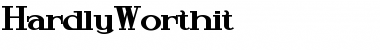 Download HardlyWorthit Font Download HardlyWorthit Font