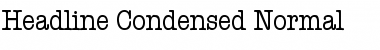 Download Headline Condensed Font