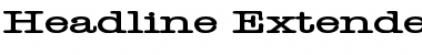 Download Headline Extended Font Download Headline Extended Font