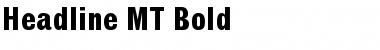 Download Headline MT Bold Regular Font