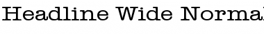 Download Headline Wide Font