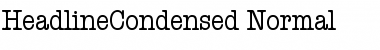 Download HeadlineCondensed Font