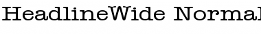 Download HeadlineWide Font