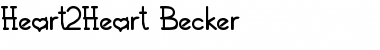 Download Heart2Heart Becker Font Download Heart2Heart Becker Font