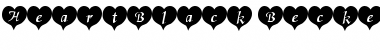Download HeartBlack Becker Font Download HeartBlack Becker Font
