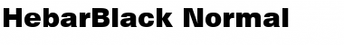 Download HebarBlack Normal Font