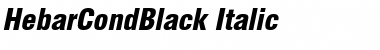 Download HebarCondBlack Italic Font