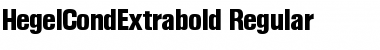 Download HegelCondExtrabold Regular Font