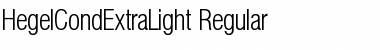 Download HegelCondExtraLight Regular Font
