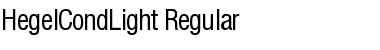 Download HegelCondLight Regular Font