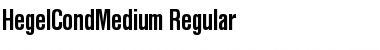 Download HegelCondMedium Regular Font