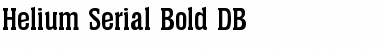 Download Helium-Serial DB Bold Font