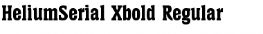 Download HeliumSerial-Xbold Regular Font