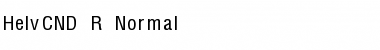 Download HelvCND_R-Normal Regular Font