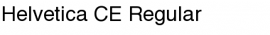 Download Helvetica CE Regular Font