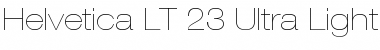Download HelveticaNeue LT 23 UltLtEx Regular Font