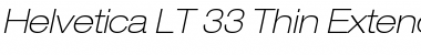 Download HelveticaNeue LT 33 ThinExObl Regular Font
