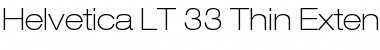 Download HelveticaNeue LT 33 ThinEx Regular Font