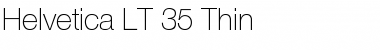 Download HelveticaNeue LT 35 Thin Regular Font