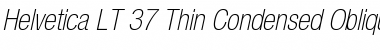 Download HelveticaNeue LT 37 ThinCnObl Regular Font