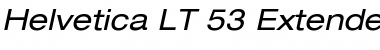 Download HelveticaNeue LT 53 Ex Oblique Font