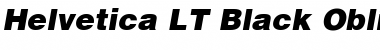 Download Helvetica LT Black Italic Font