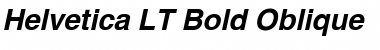 Download Helvetica LT Bold Italic Font