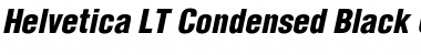 Download Helvetica LT CondensedBlack Italic Font