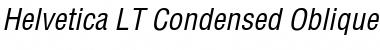 Download Helvetica LT Condensed Italic Font