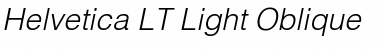 Download Helvetica LT Light Italic Font